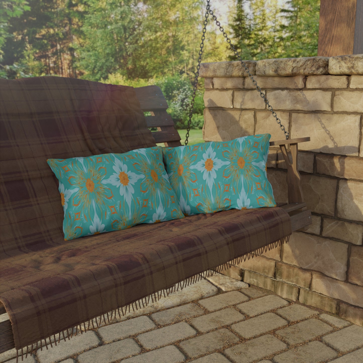 Peppermint Twist, Outdoor Pillows
