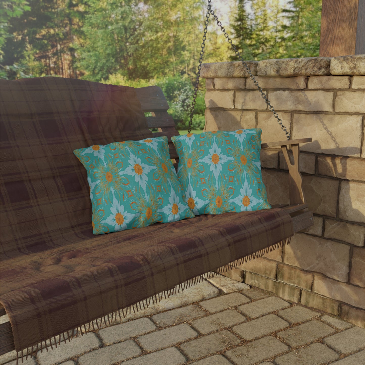 Peppermint Twist, Outdoor Pillows