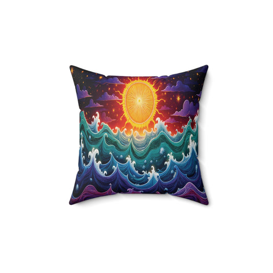 Luminous Tides, Square Pillow