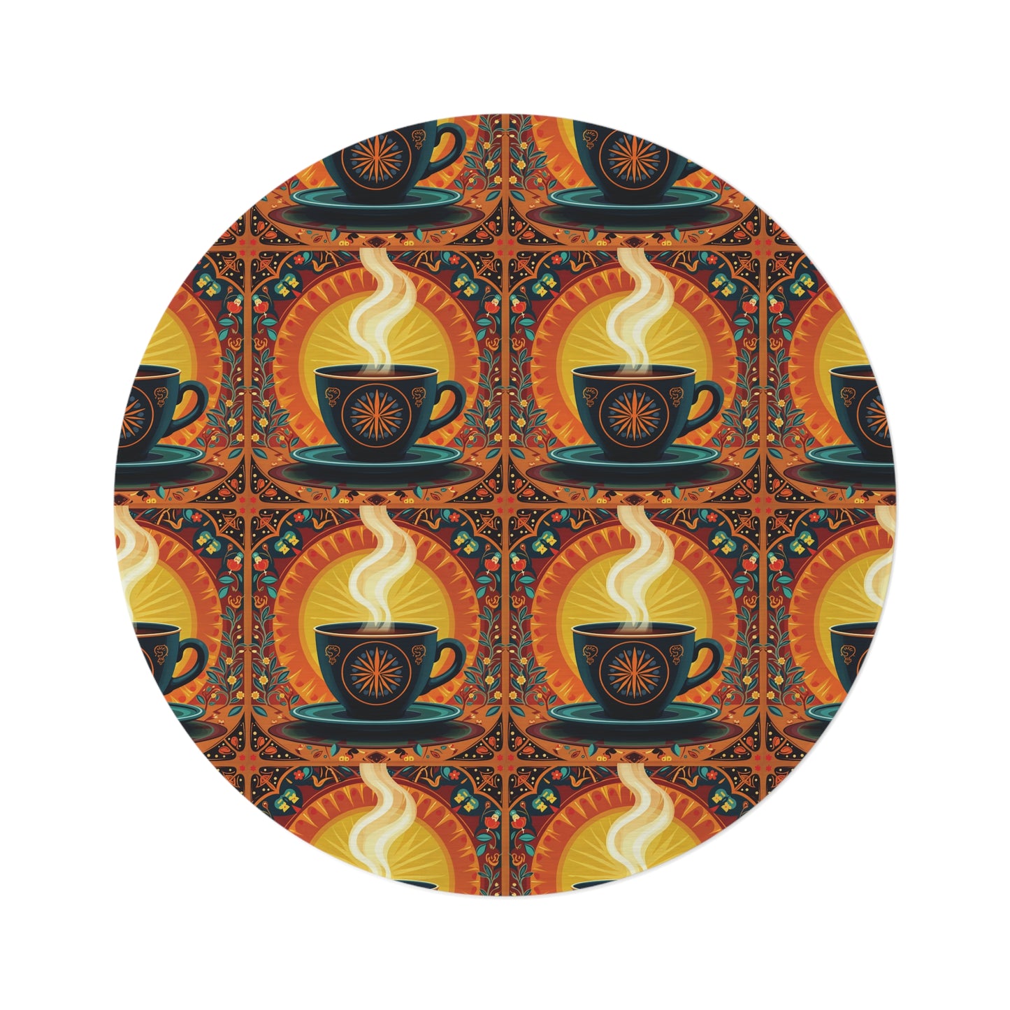 Warm Spice,  Round Rug
