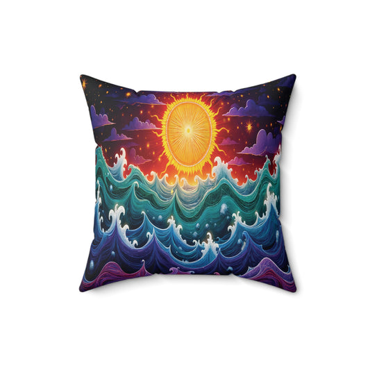 Luminous Tides, Square Pillow
